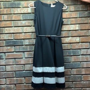 Calvin Klein Black & White Cocktail Dress